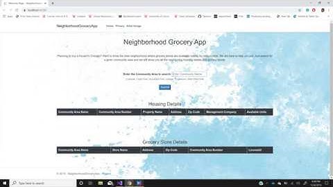 XML PROJECT FINAL  - IS7024 - Neighborhood Grocery App