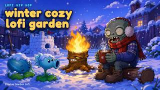 Cozy Winter Garden ❄️ Snow Lofi Beats to Study &amp; Relax [ Zombie Garden Vibes ]