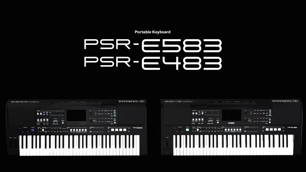 Yamaha Introduce The New PSR-E483 and PSR-E583 Portable Keyboards.