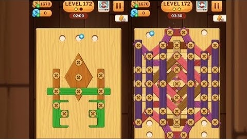 Screw Puzzle: Wood Nut & Bolt - Level 172