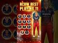 RCB women's team best playing 11 #wpl #wpl2026 #rcbw #rcb #smritimandhana #playing11 #indvsnz #ipl