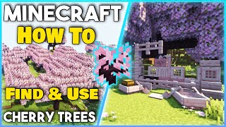 How to FIND and USE CHERRY TREES  - Minecraft 1.20+ (Easy Tutorial)