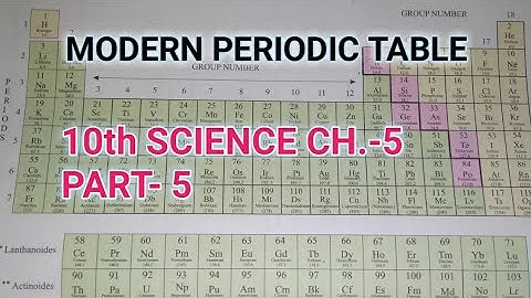 10th Science Ch.-5||Part-5||Modern Periodic Table||Study with Farru
