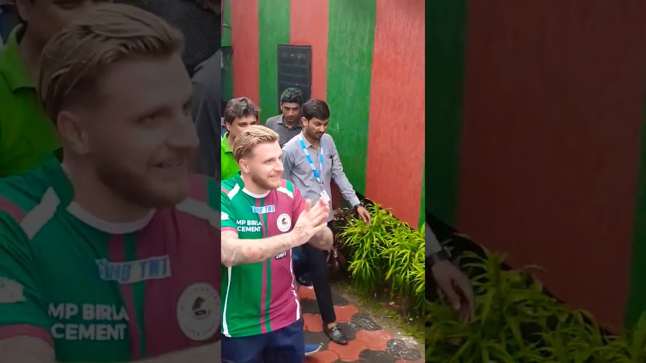 Official Entry of Jason Cummings, Armando Sadiko & Anirudh Thapa In Mohun Bagan ground 