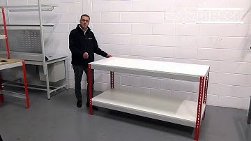 Just workbenches melamine top workbench demo