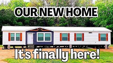 Our House is Here | Manufactured Home Delivery | Double Wide Mobile Home #mobilehomes