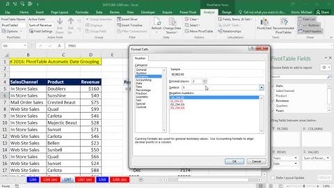 Excel Magic Trick 1267: PivotTable Automatic Date Grouping: New in Excel 2016