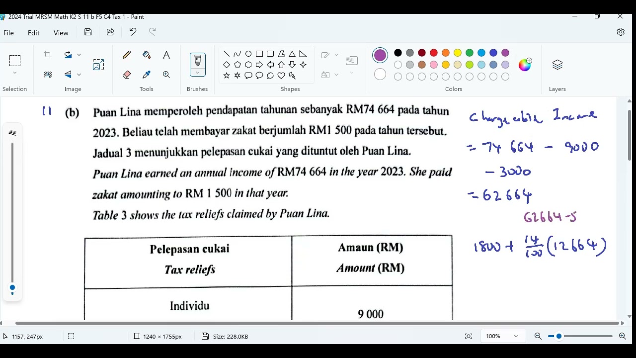 2024 Trial MRSM Math K2 S 11 b F5 C4 Tax