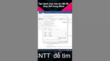 Gõ nhanh văn bản với các từ viết tắt thay thế trong Word || AutoCorrect #shorts#tuhocudcntt