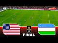 USA vs UZBEKISTAN - FIFA WORLD CUP 2026 FINAL | Full Match All Goals | Pes 21 Gameplay Simulation
