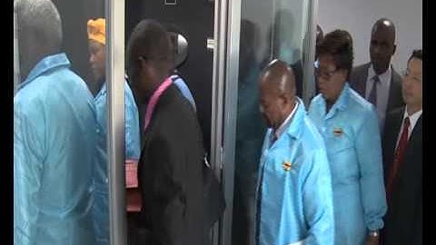 Tour with HPC Project Director Ganda on 6 February 2015 at the ZCHPC Launch