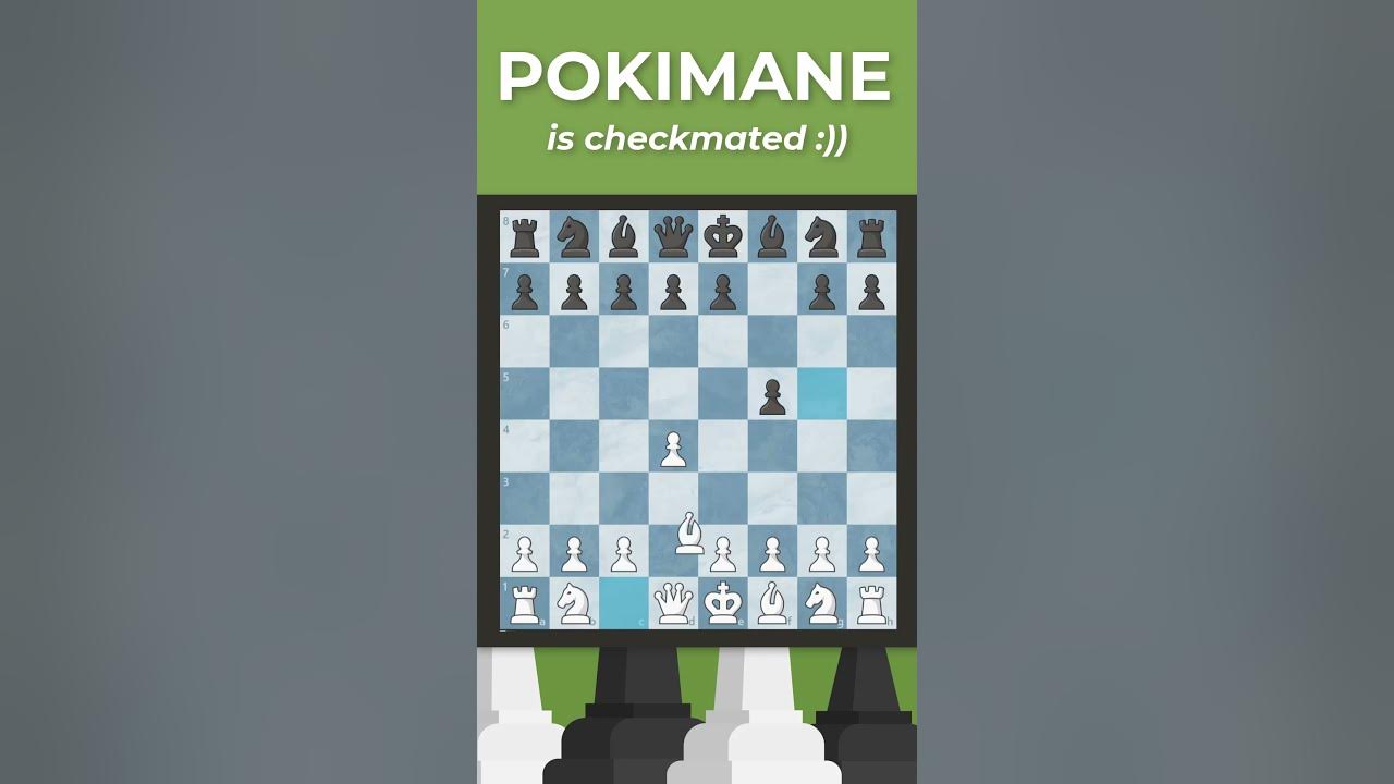 Better luck next time POKI 😳 chess shorts YouTube