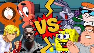 M.u.g.e.n Battles Axel Stonekennyboggy Bterminator Vs Spongebobbugs Bunnydexterjoe Swanson