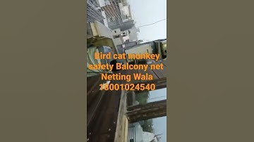 bird cat safety monkey net installation in your balcony delhi ncr  India call 18001024540 Manzil Net