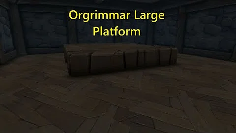 WoW Orgrimmar Large Platform (Treasure Hunt Decor Item) Horde