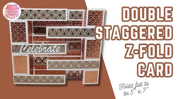 5x7 Double Staggered Z Fold Card
