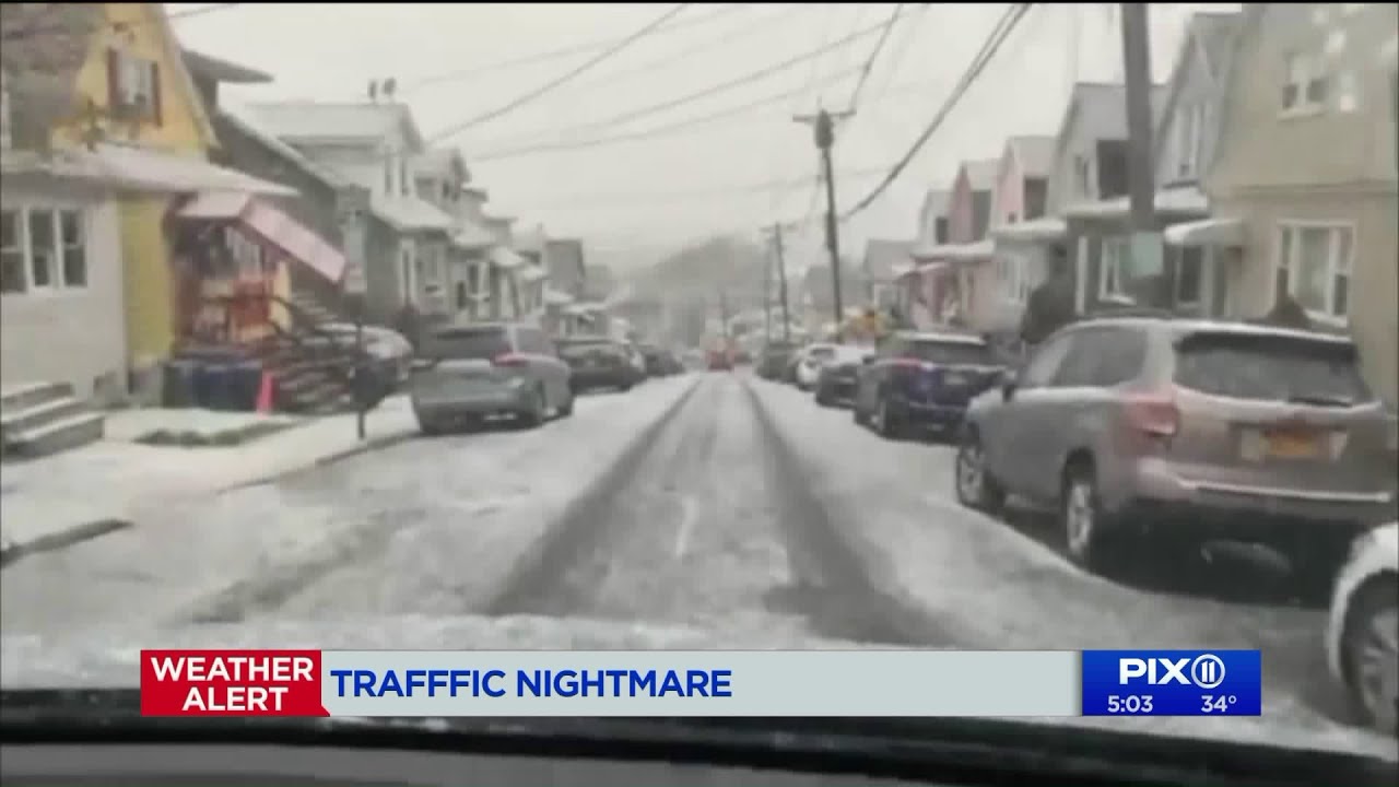 Winter storm warning across large portions of New Jersey - YouTube