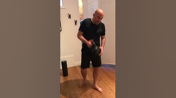 Deadbug kettlebell advanced