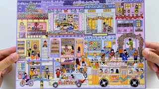 [ASMR]DIY the snowy season and experimental school with stickers