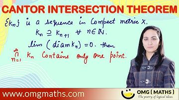 Cantor intersection theorem in metric space |  Proof | metric space | Nested Interval theorem
