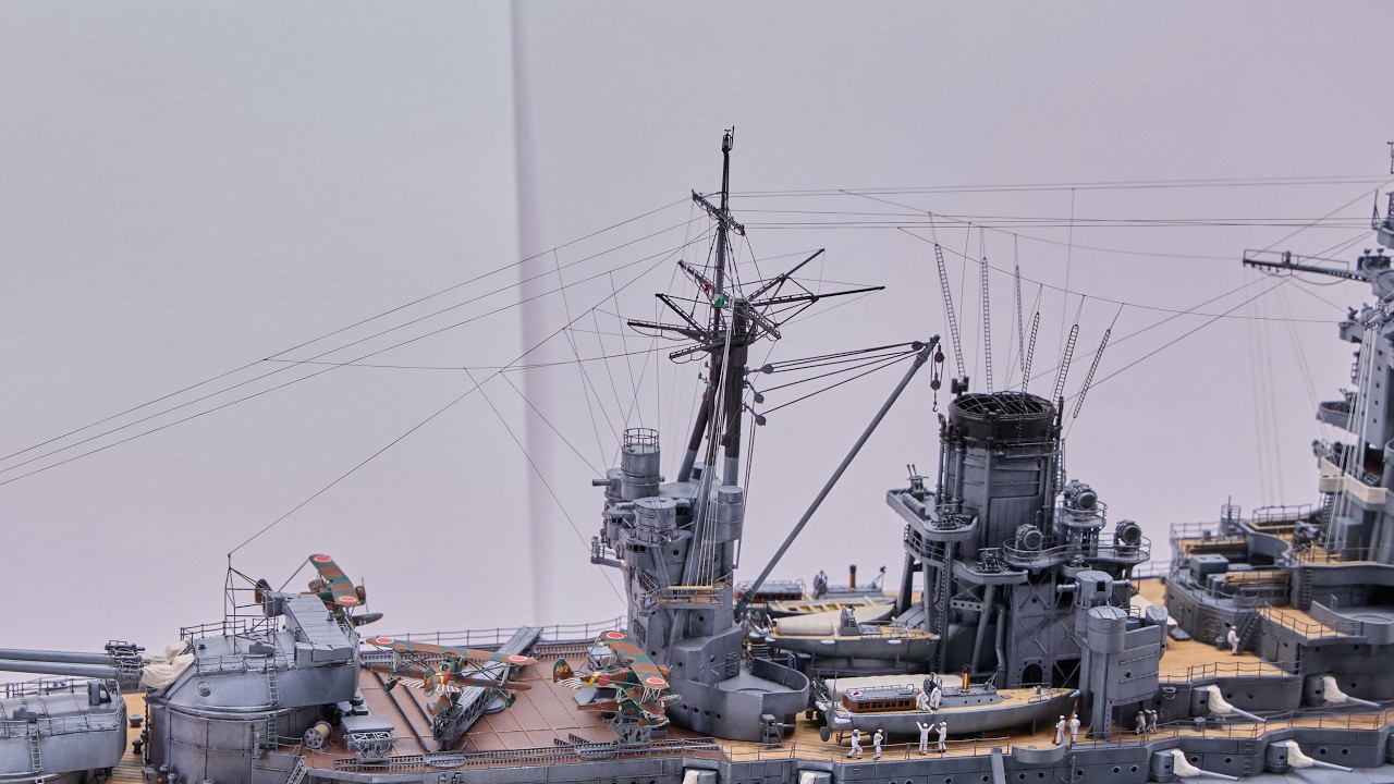 古道具　戦前　戦中　戦艦　陸奥　木製模型　艦船模型 美術品・アンティーク・コレクション 古道具 戦前 戦中 戦艦 陸奥 木製