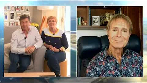 Cliff Richard talks with Daniel and Majella O'Donnell