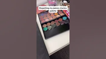 Depotting My James Charles Palette tiktok glam by lulu