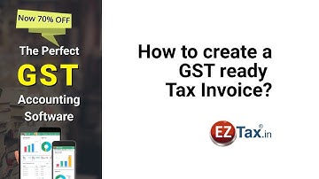 How to create a Tax Invoice in EZTax.in Books Accounting Software ?