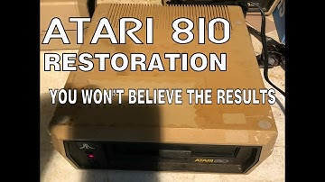 Atari 810 disk drive restoration