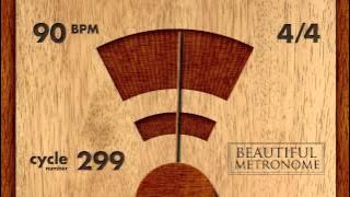 90 BPM 4/4 Wood Metronome HD