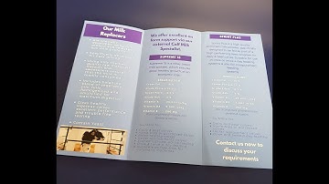 Crease and folding leaflets