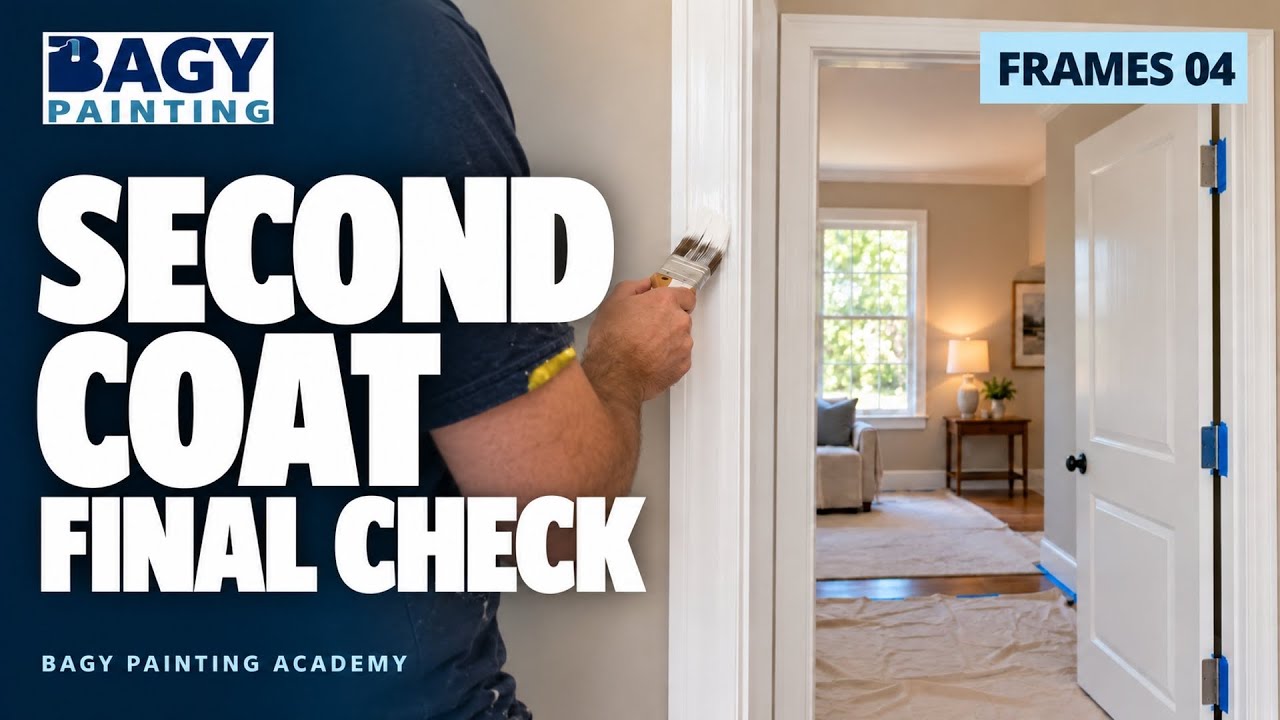 Door Frame Painting: Second Coat & Final Check | Part 4 | BAGY Painting ...
