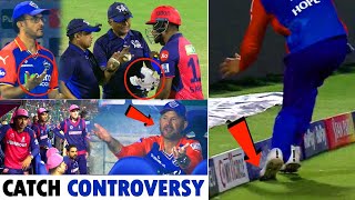 Sanju Samson Catch Controversy after Shai Hope&#39;s foot Touch to Boundary Line according to RR vs DC