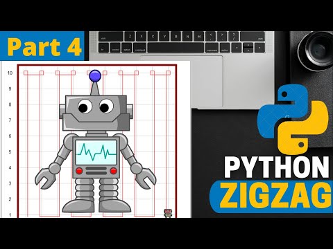 Python Part 4 2D Robot Example 1 Zigzag - YouTube