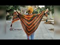 كروشيه شال _ اسكارف بغرزة سهلة _ Crochet shawl _ crochet scarf _ ozzy Crochet