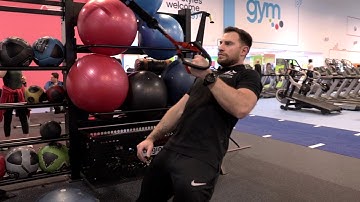 Single arm trx inverted row