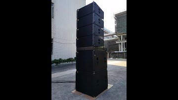 SANWAY 4 pcs VERA36 & 2pcs S33 Compact Vertical active powered Line Array System testing  part 2