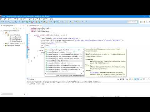 HOW TO UPDATE DATA IN ORACLE DATABASE THROUGH JDBC