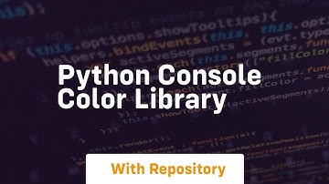 python console color library