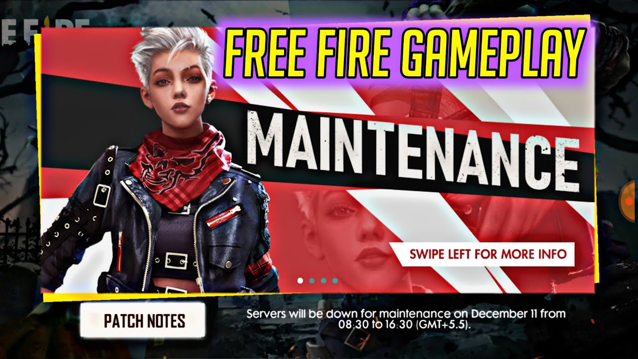 Free Fire Gameplay Server Down Today Youtube