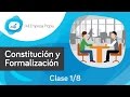 Aula Virtual MEP -  Clase Constitución y Formalización (Parte 1 de 8)