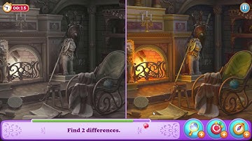 Manor Matters hidden objects #157 Fireplace HD - Find 14 differences - Super Hard Level - fail