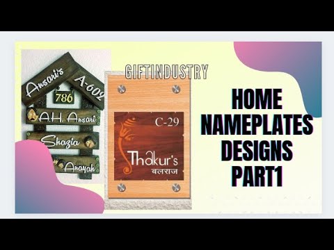 home-name-plate-||acrylic-sheet-and-steel-name-plate||