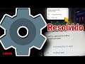 config. apresenta falhas continuamente