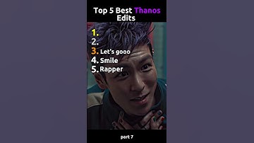 Top 5 Best Thanos Edits (Part 7) | Squid Game 2 #squidgame2 #squidgame #thanos