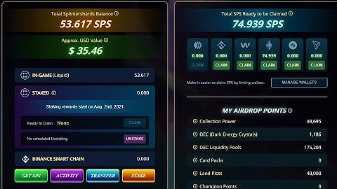 SPLINTERLANDS | SPS Airdrop is live!