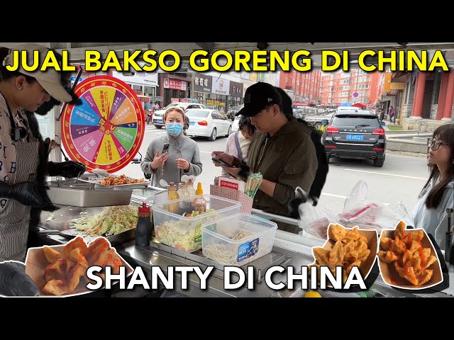 JUAL BAKSO GORENG DENGAN FOOD TRUCK DI CHINA, ALHAMDULILLAH SEMUANYA SANGAT SUKA🥹💗 class=