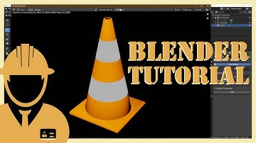 Easy and Quick Animate Tutorial Make a Road Cone in Blender - Game or Animation Asset
