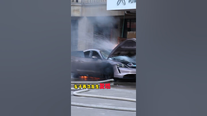 保时捷纯电动跑车Taycan自燃起火 #porsche