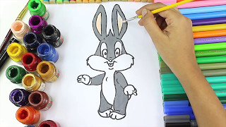 Bugs Bunny Looney Tunes Warner Bros Cartoons colouring page | Bugs Bunny colouring Pages for Kids